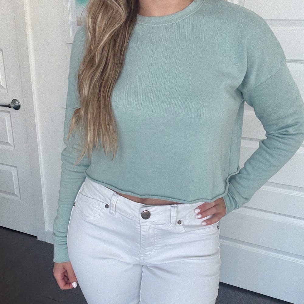 Jack's Surfboards Mint Green Long Sleeve Top